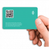 CARTÃO DE VISITA eletrônico digital nfc e qr code, aproximação, cartão digital fisioterapeuta, médico, perfil digital cartão de visita pvc verso