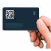 cartão de visita digital eletrônico NFC aproximação e QR Code cartão digital aproximação fisioterapeuta verso