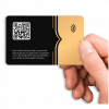 cartão de visita eletrônico digital, cartão de aproximação para advogado funciona por nfc e qr code verso