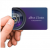 cartão de visita nfc aproximação para fotógrafa, cartão eletrônico com qr code para fotográfos e profissionais de fotografia