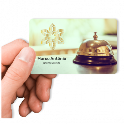 cartão de visita nfc aproximação para hotel, recepcionista de hotel, cartão de visita sem contato qr code hotelaria em geral