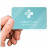 Cartão de visita por aproximação clínica médica, cartão de visita NFC médico, cartão de visita sem contato medicina e saúde