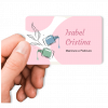 cartão de visita por aproximação manicure, cartão de visita sem contato manicure e pedicure, cartão nfc de manicure