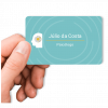 cartão de visita por aproximação psicóloga, cartão de visita sem contato para psicólogas, cartão de visita NFC do psicólogo