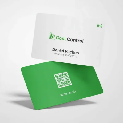 Cartão de Visita Digital NFC e QR Code, Cartão de Aproximação para analista de custos