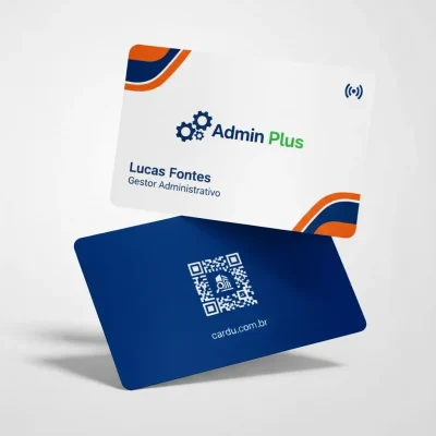 Cartão de Visita Digital NFC e QR Code, Cartão de Aproximação para gestor administrativo