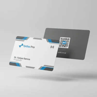 Cartão de Visita Digital NFC e QR Code, Cartão de Aproximação para ortopedista