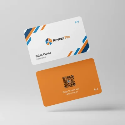 Cartão de Visita Digital NFC e QR Code para azulejista profissional