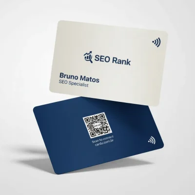 Cartão de Visita Digital NFC e QR Code para especialista em SEO