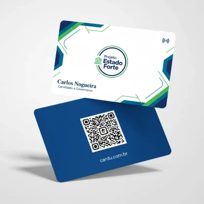 Cartão de Visita Digital com NFC e QR Code para Candidato a Governador