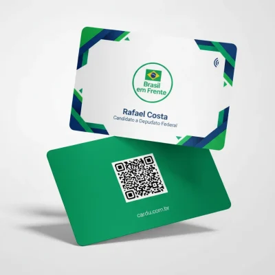 Cartão de Visita Digital com NFC e QR Code para candidato a Deputado Federal