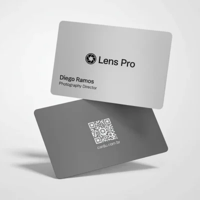 Cartão de Visita Digital com NFC e QR Code para estudio fotográfico