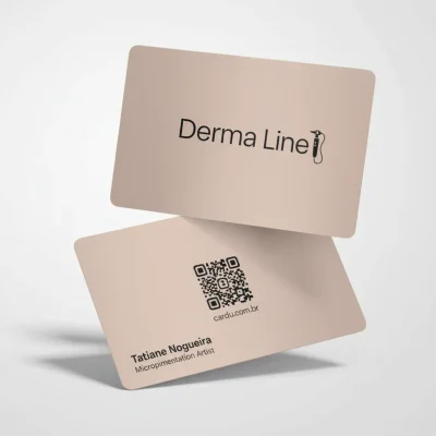 Cartão de Visita Digital com NFC e QR Code para micropigmentadora