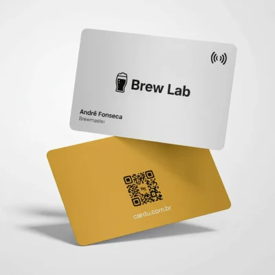 Cartão de Visita Digital com NFC e QR Code para produtor de cerveja artesanal
