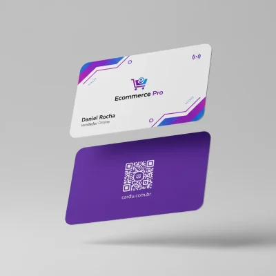 Cartão de Visita Digital com Perfil Gerenciável, NFC e QR Code para vendedor online